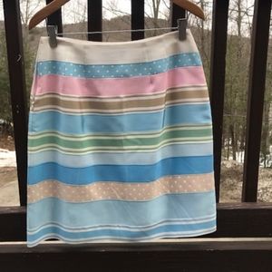 Spring-y A-line JM Mclaughlin Ribbon Skirt Sz 10